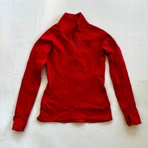 Athleta Whittier Peak Half Zip Jacket Color Bright Red Size XS